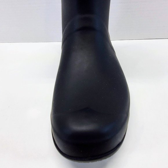 ** LEFT BOOT ONLY ** - Size 9 HUNTER ORIGINAL TOUR SHORT Rain Boots Black Matte - Picture 4 of 9